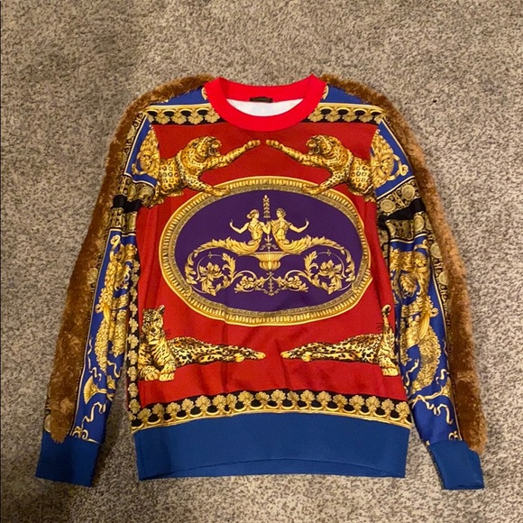white versace sweater